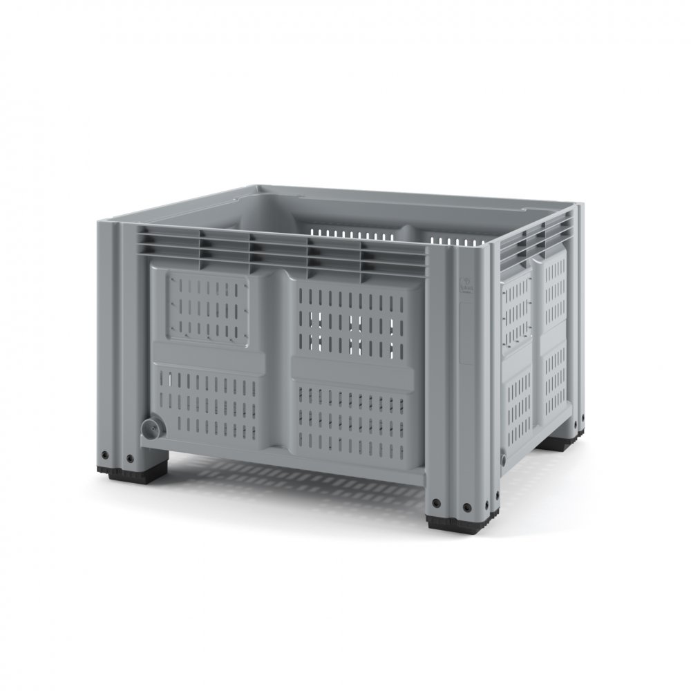 Пластиковый контейнер IBOX 1200х1000 (перфорированный, на ножках) Пластиковый контейнер IBOX 1200х1000 (перфорированный, на ножках)