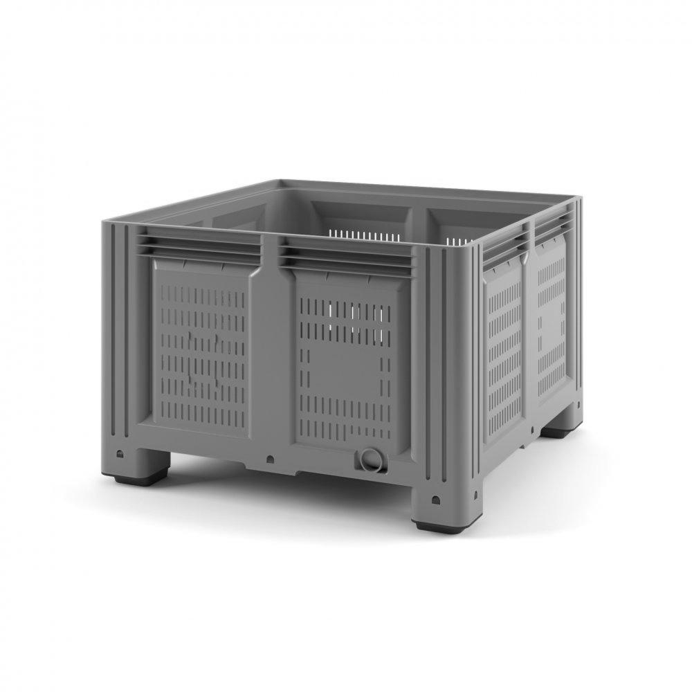 Пластиковый контейнер IBOX 1130x1130x760 (перфорированный, на ножках) Пластиковый контейнер IBOX 1130x1130x760 (перфорированный, на ножках)