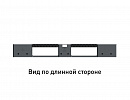 Perforated plastic storage pallet 1200х1000 reinforced with a  tube  with three runners  - фото 5 предпросмотра
