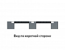 Perforated plastic storage pallet 1200х1000 reinforced with two tubes  with three runners  - фото 4 предпросмотра