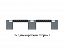 perforated pallet 1200x800x150 on three skids reinforced with one tube - фото 5 предпросмотра