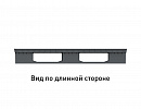 Reinforced perforated plastic pallet 1200х800x150 with three runners  - фото 5 предпросмотра