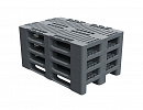 Reinforced perforated plastic pallet  with three runners 1200x800 - фото 6 предпросмотра