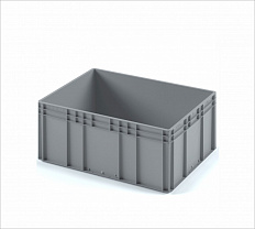 Plastic crate 800х600х320 (ЕС-8632) with reinforced bottom - фото 1 предпросмотра